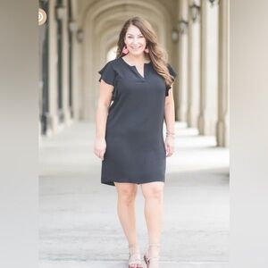Gibsonlook Ryanne ruffle sleeved dress